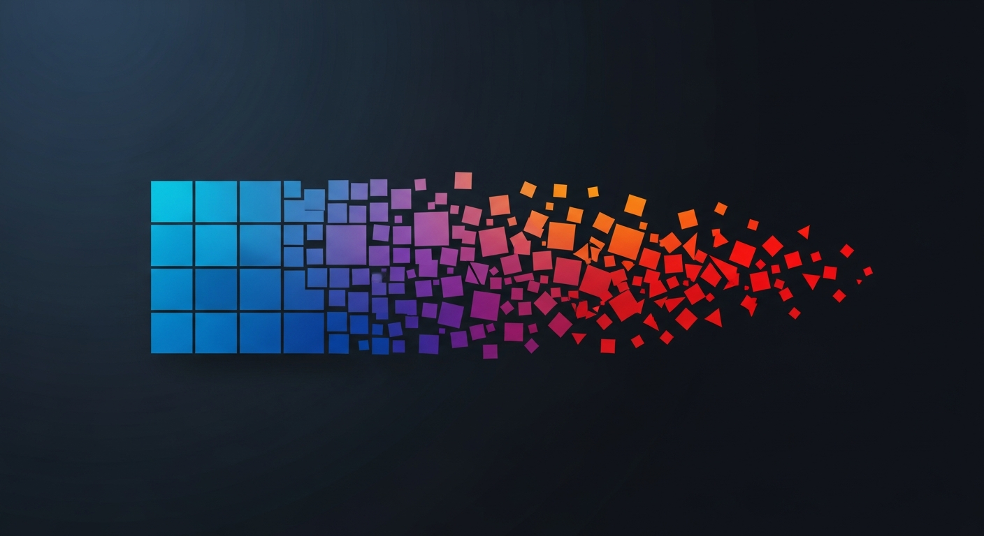 Behavioral drift visualization: structure dissolving into chaos